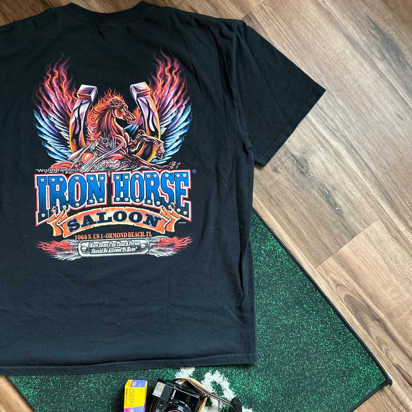 2008 World Famous Iron Horse Saloon Biker Shirt