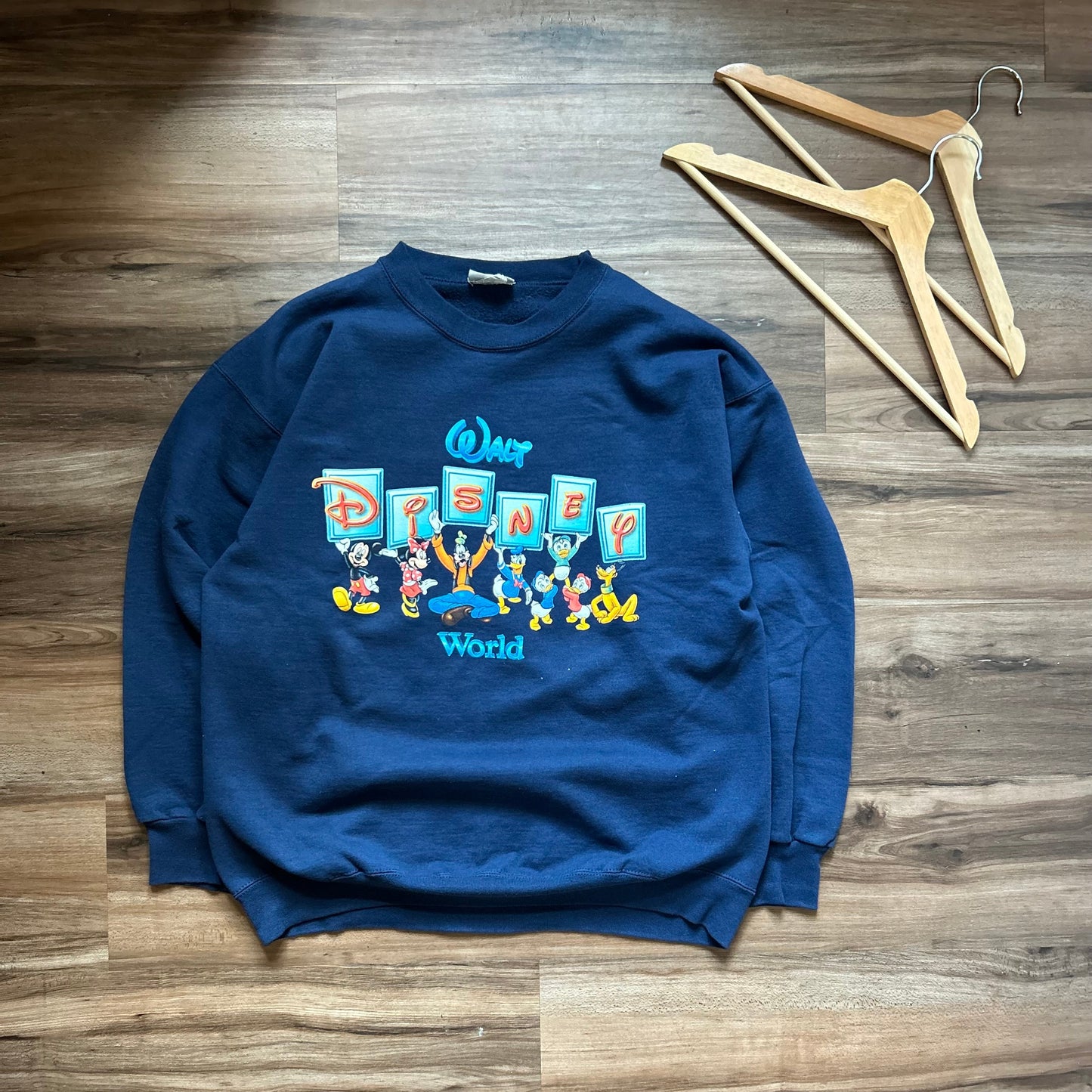 Made in USA Blue Walt Disney World Crewneck - M