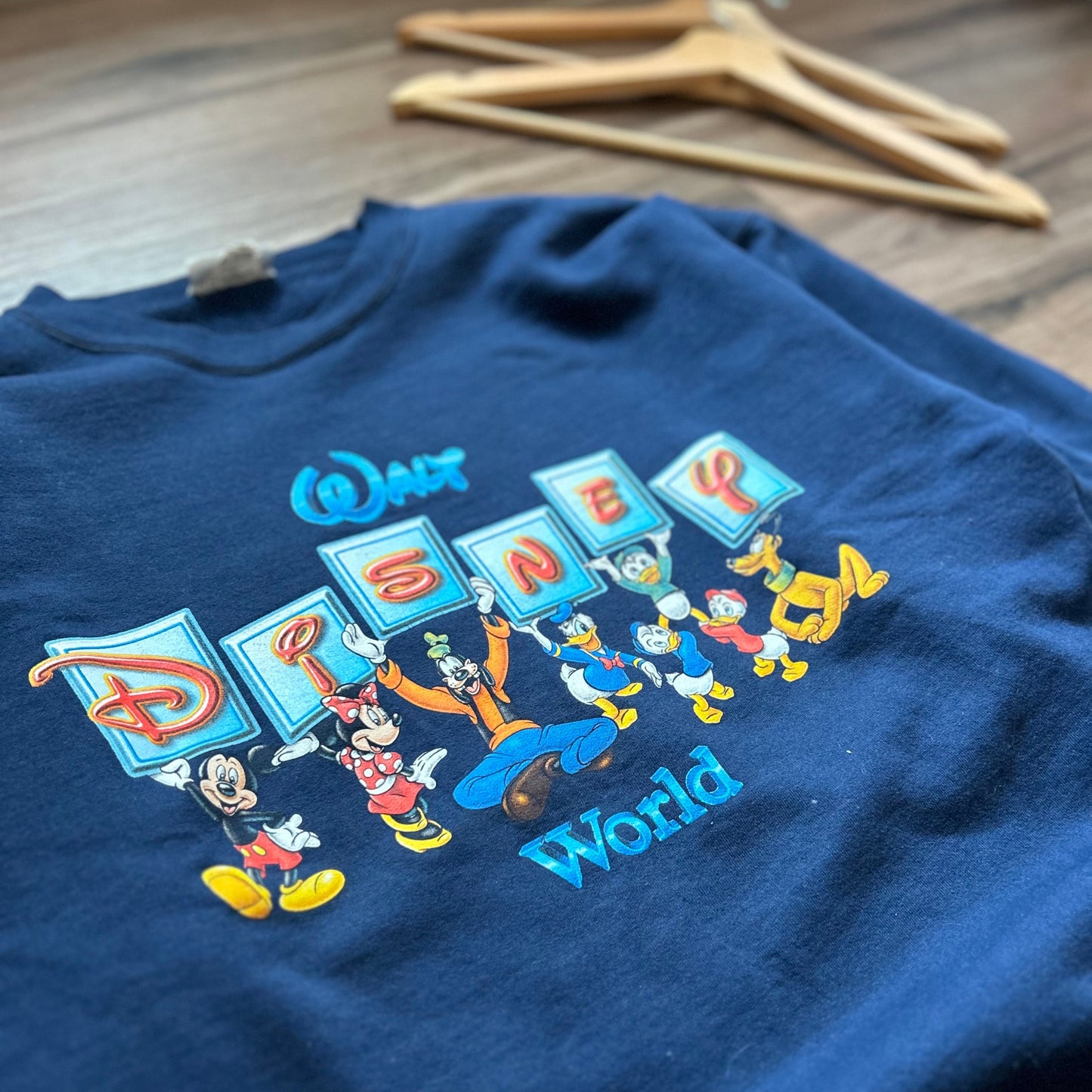 Made in USA Blue Walt Disney World Crewneck - M