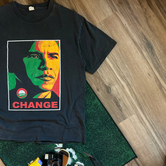 2008 Change Barack Obama Shirt - L